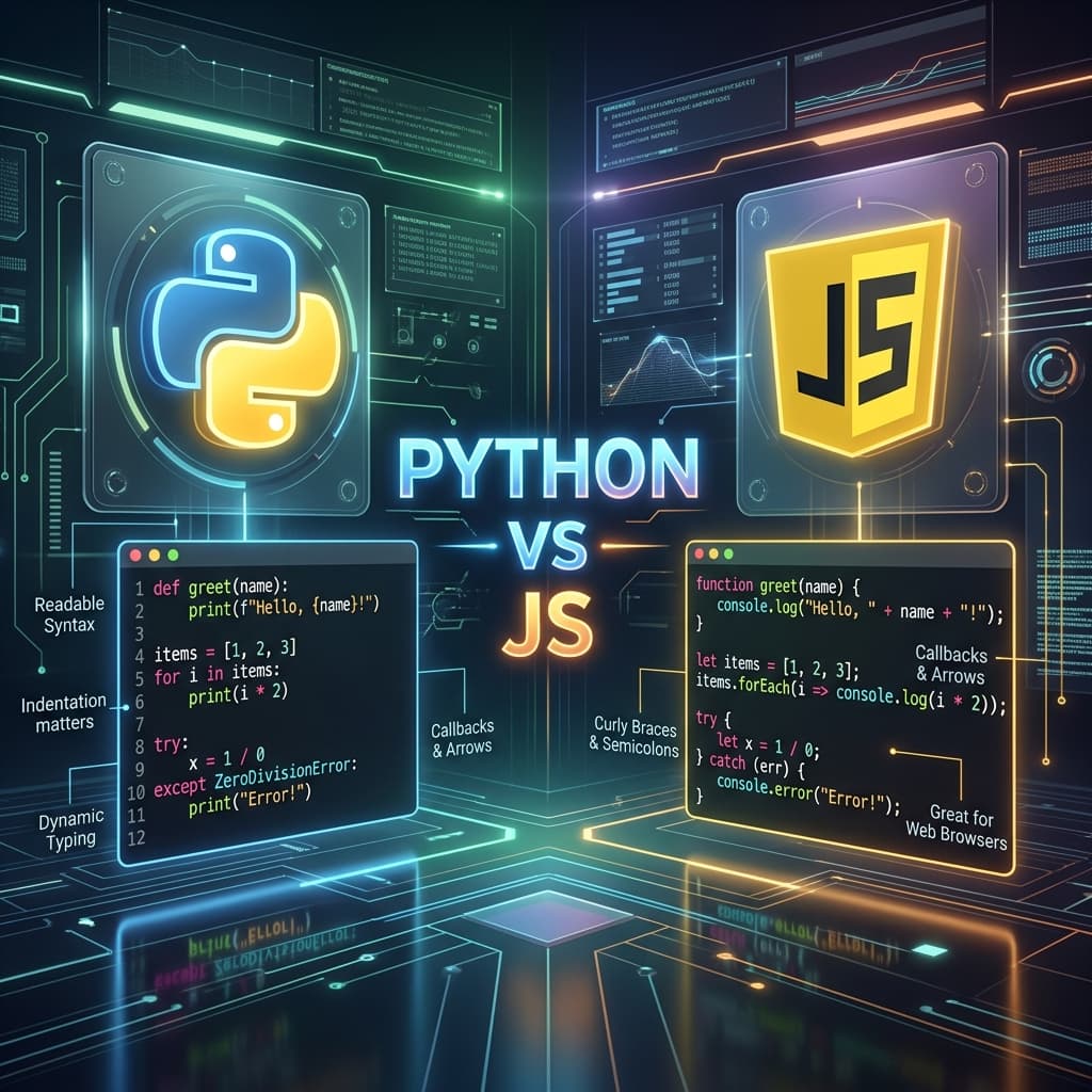 Python vs JavaScript : Quel langage choisir pour débuter à Dakar ?