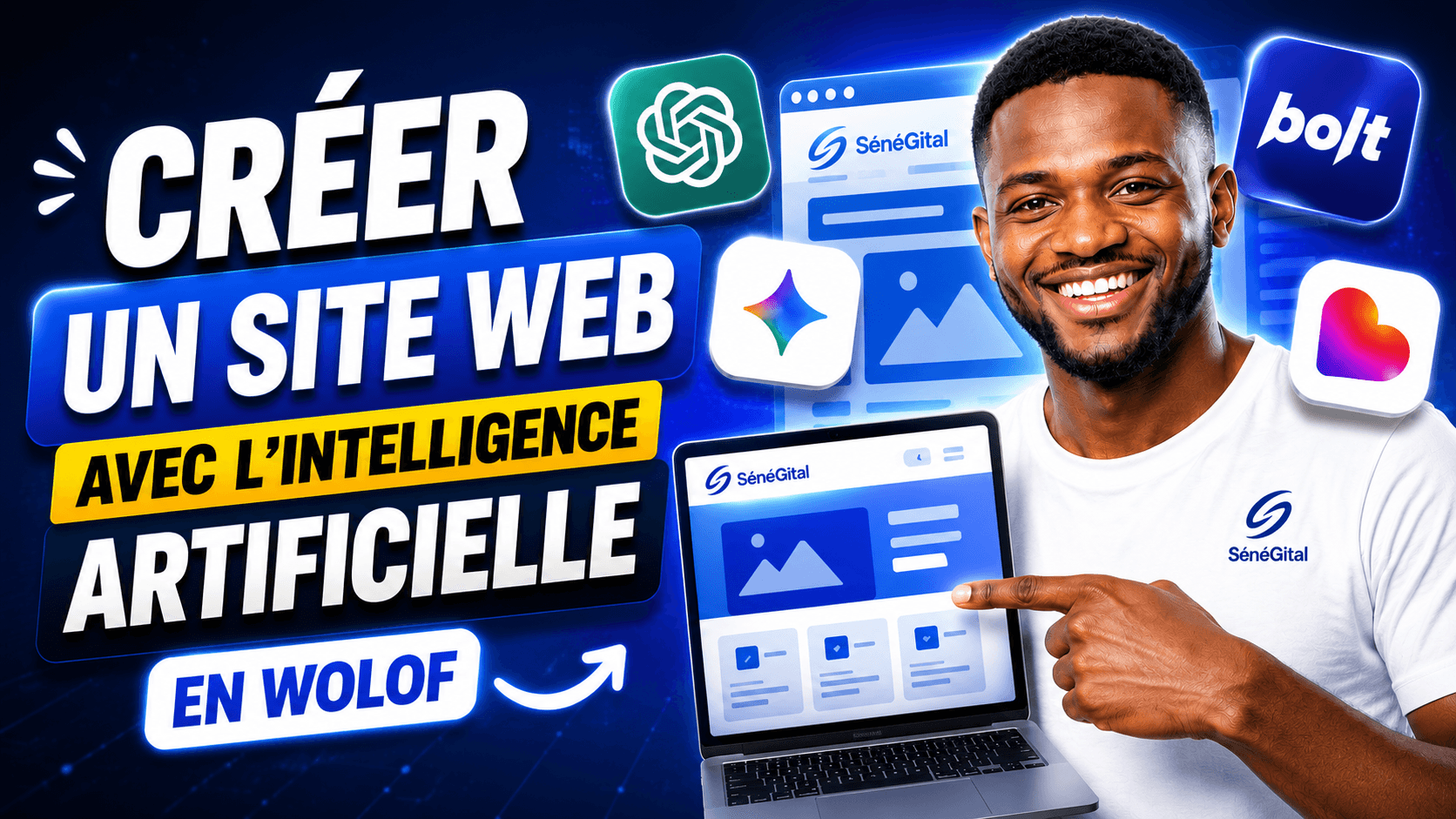 Créer un site web avec l'Intelligence Artificielle (En Wolof)